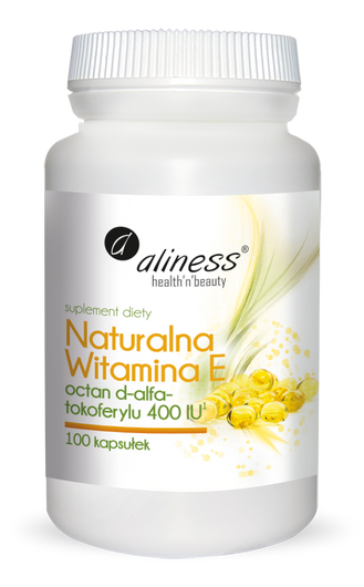 Aliness Naturalna Witamina E 400 IU, 100 kapsułek