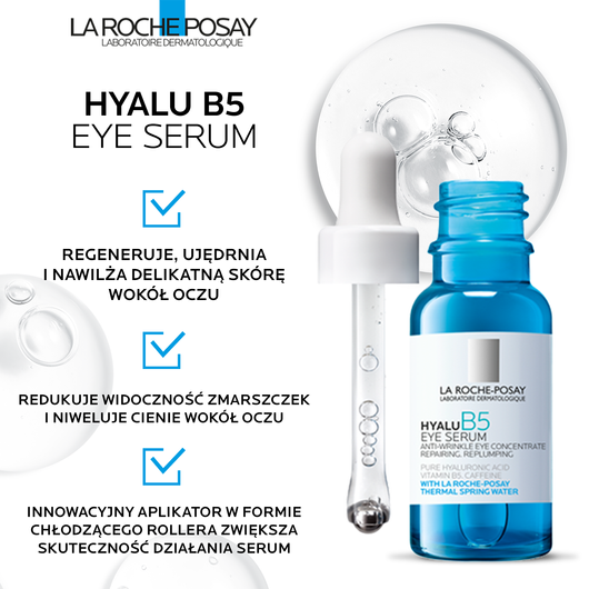 La Roche-Posay HYALU B5 EYE, Skoncentrowane Serum po oczy, 15ml