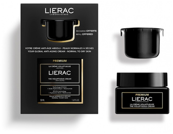 Lierac Premium Zestaw Bogaty krem przeciwstarzeniowy + Refill, 50 + 50 ml