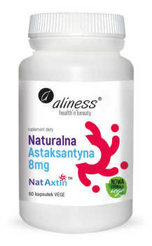 Aliness Nat-Axtin™ Naturalna Astaksantyna 8 mg, 60 kapsułek