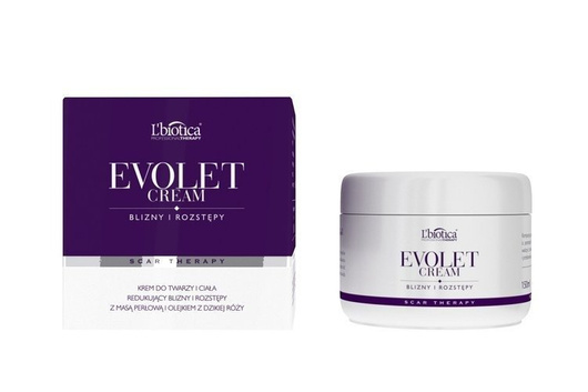 L'BIOTICA EVOLET Krem do twarzy i ciała redukujący blizny i rozstępy 150ml