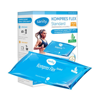 Kompres żelowy SANITY ciepło-zimny 10cm x26cm, 1 sztuka