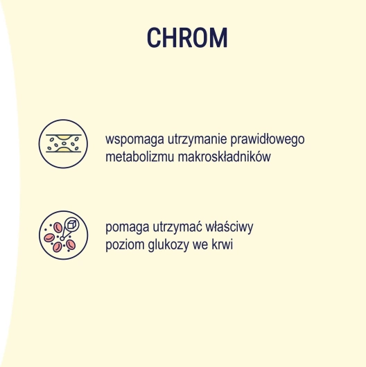 NATURELL Chrom organiczny + B3, 60 tabletek