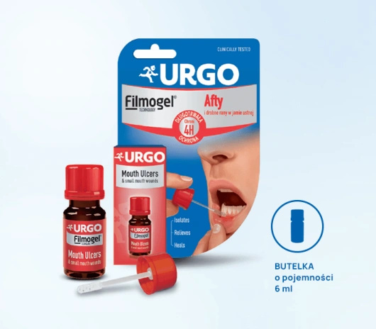 Urgo Afty i drobne rany w jamie ustnej żel, 6 ml