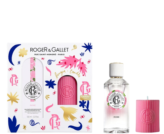 Roger & Gallet Rose Zestaw Woda perfumowa 100 ml + Świeca 