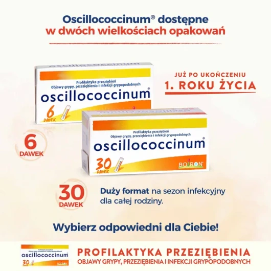 Boiron Oscillococcinum, 30 dawek