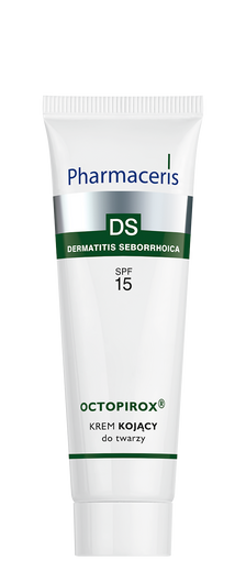 PHARMACERIS DS OCTOPIROX® Krem kojący do twarzy SPF15, 30 ml