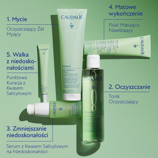 Caudalie Vinopure Punktowa kuracja z kwasem salicylowym, 15 ml