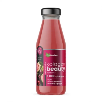 EkaMedica Kolagen Beauty Smoothie Guawa - Wiśnia, 250 ml