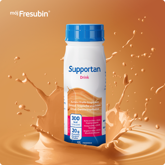 Supportan Drink Owoce tropikalne płyn do ust 4x200ml