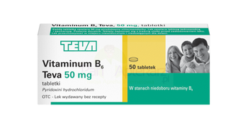 VITAMINUM B6 TEVA 50 mg x 50 tabletek