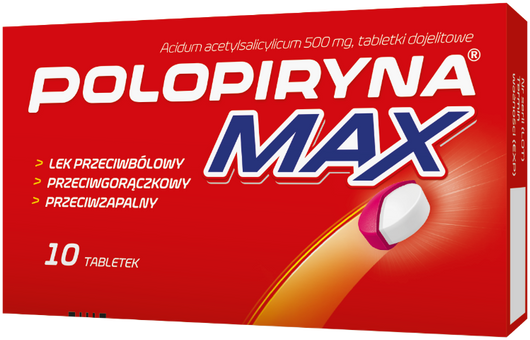 POLOPIRYNA MAX x 10 tabletek dojelitowych