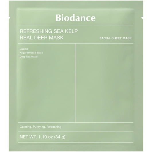 Biodance Refreshing Sea Kelp Real Deep Mask Kolagenowa maska kojąca