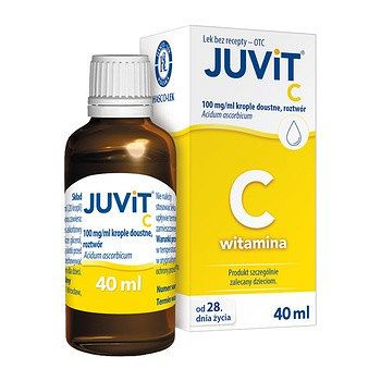 JUVIT C 100 mg/ml krople doustne, 40 ml