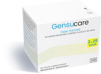Gensucare Paski testowe, 50 sztuk
