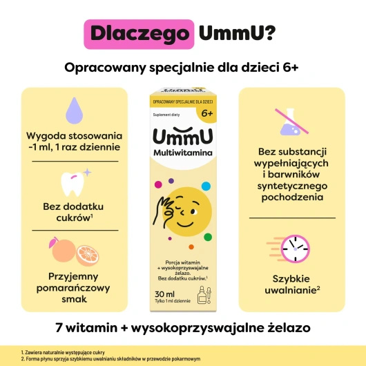 UmmU Multiwitamina 6+ Krople, 30 ml