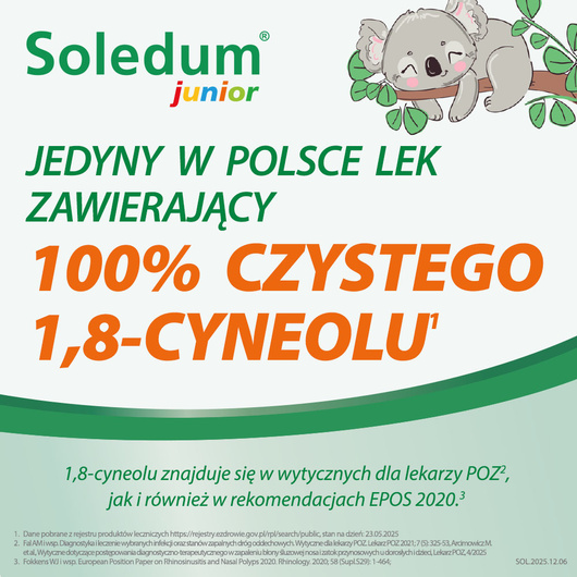 Soledum Junior 100mg, 20 kapsułek dojelitowych miękkich