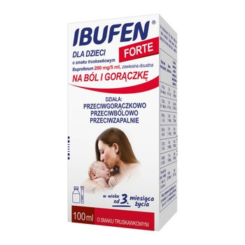 IBUFEN dla dzieci FORTE o smaku truskawkowym 100 ml