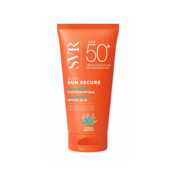 SVR SUN Secure Blur Krem w piance optycznie ujednolicający koloryt skóry SPF50+, 50ml