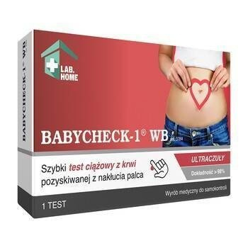 TEST ciążowy z krwi BABYCHECK-1 WB, 1 sztuka