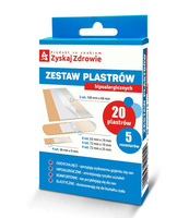 PLASTRY HIPOALERGICZNE ZYSKAJ ZDROWIE x 20 sztuk