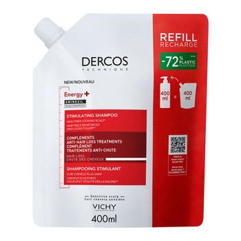 Vichy Dercos Energy+ Szampon wzmacniający Refill, 400 ml