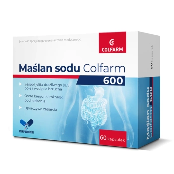 COLFARM Maślan Sodu 600, 60 kapsułek