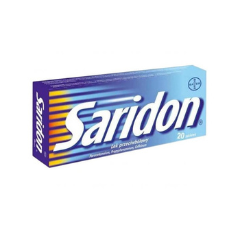 Saridon tabletki 0,25g+0,15g+0,05g x 20 sztuk