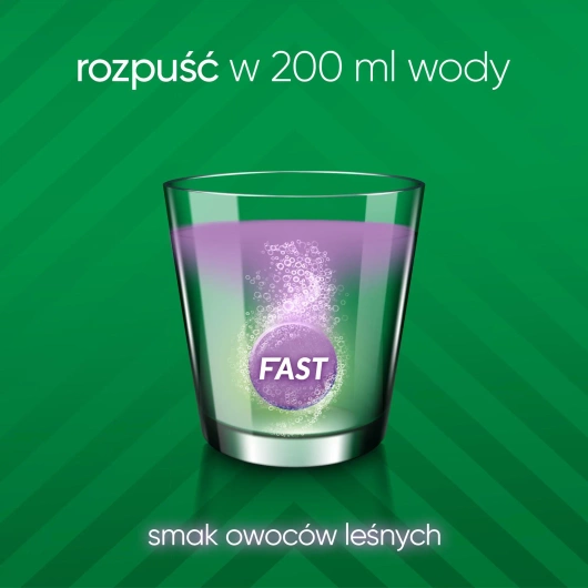 VIGOR UP! FAST, 20 tabletek musujących smak owoców leśnych