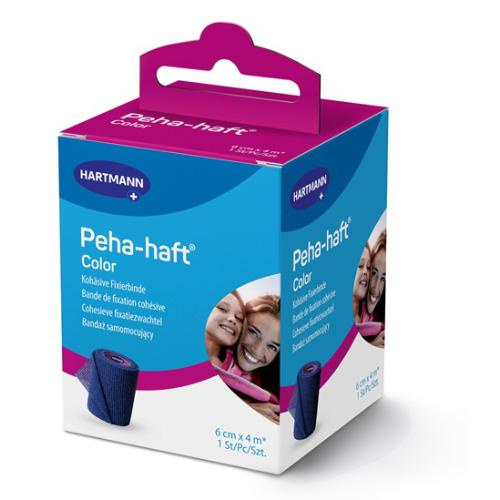 Opaska elastyczny PEHA-HAFT COLOR Blue 6cmx4m, 1 sztuka 