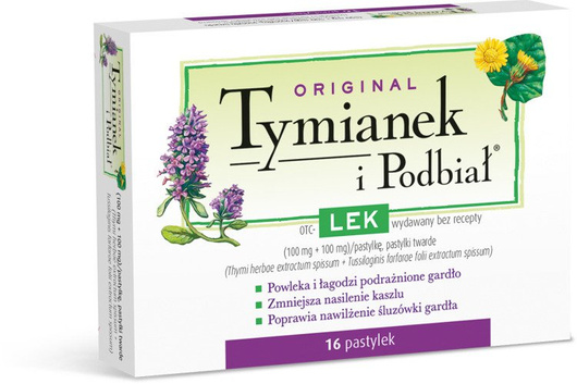 ORIGINAL TYMIANEK I PODBIAŁ x 16 pastylek