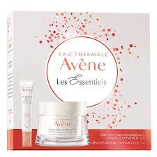 AVENE LES ESSENTIELS Krem bogata konsystencja 50 ml + Krem odświeżający kontur oczu 15 ml
