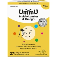 UmmU Multiwitamina&Omega 12+, 27 pastylek