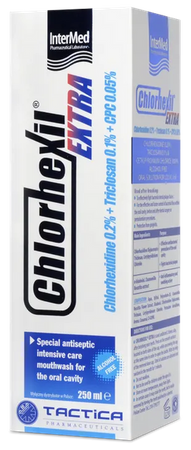 CHLORHEXIL EXTRA Płyn do płukania jamy ustnej, 250ml 