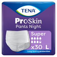 Tena Pants ProSkin Night Super Rozmiar L (100-135cm) Majtki chłonne, 30 sztuk