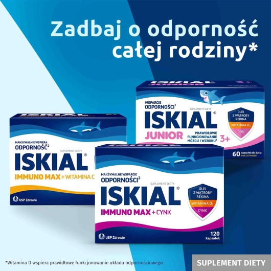 Iskial Immuno Max + Czosnek, 120 sztuk 