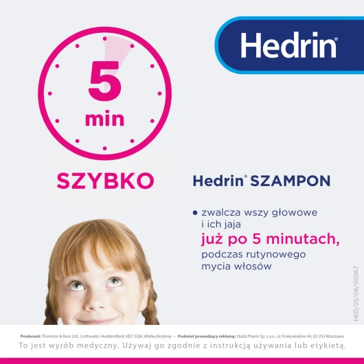 Hedrin Szampon na wszy, 100 ml