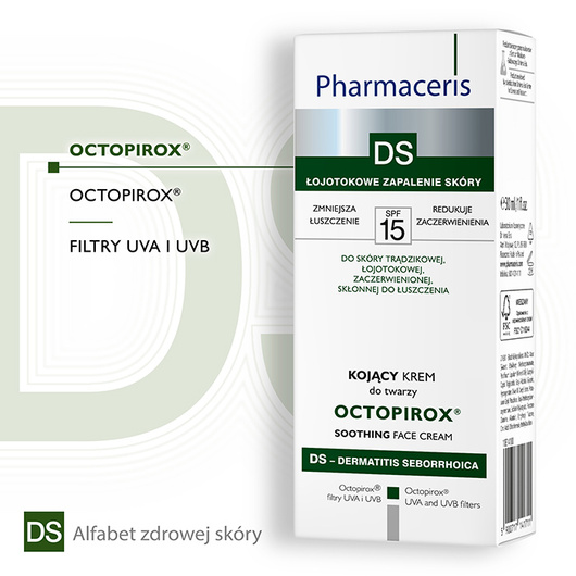 Pharmaceris DS Octopirox® Kojący krem do twarzy SPF 15, 30 ml
