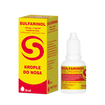 Sulfarinol Krople do nosa, 20 ml