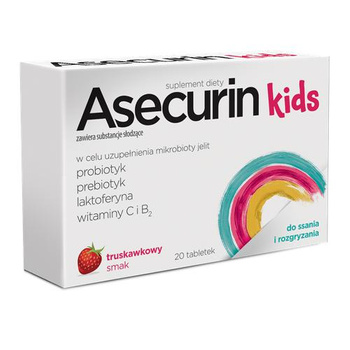 Asecurin Kids tabletki do ssania, 20 sztuk