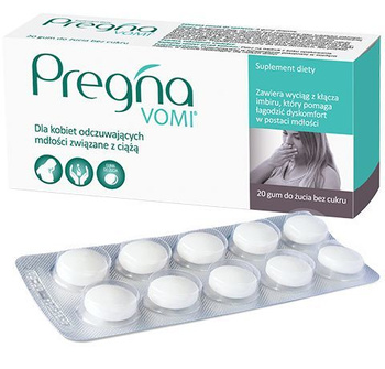 PREGNA VOMI guma do żucia x 20 sztuk