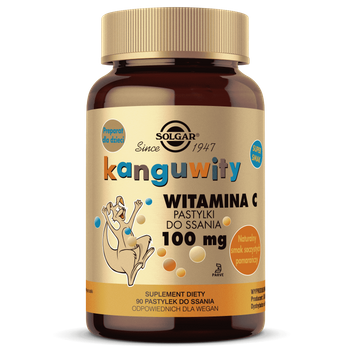 Solgar Kanguwity Witamina C, 90 pastylek do ssania