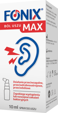 Fonix Ból Uszu Max Spray do uszu, 10 ml