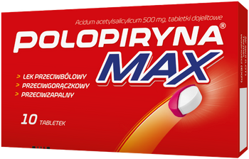 POLOPIRYNA MAX x 10 tabletek dojelitowych