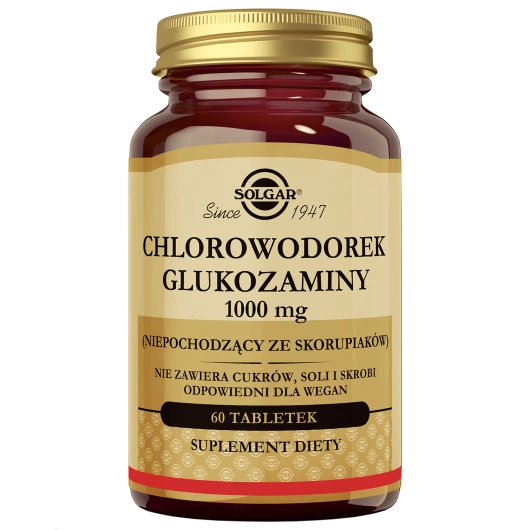 Solgar Chlorowodorek glukozaminy 1000 mg, 60 tabletek