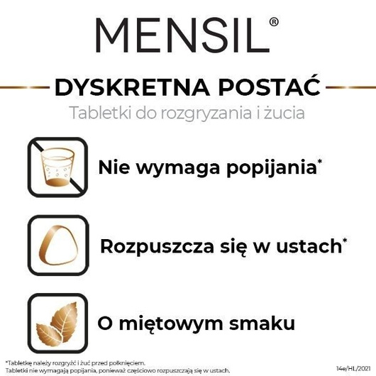 MENSIL 25 mg x 8 tabletek do rozgryzania i żucia