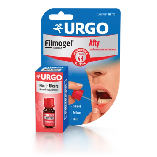 Urgo Afty i drobne rany w jamie ustnej żel, 6 ml