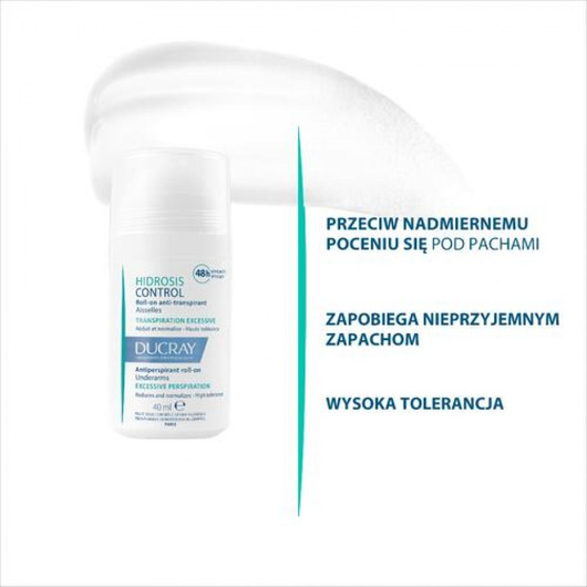 DUCRAY Hidrosis Control Roll-on Antyperspirant 48h, 40ml