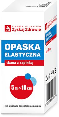 OPASKA ELASTYCZNA TKANA 5m x 10cm ZYSKAJ ZDROWIE x 1 sztuka