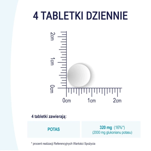 NATURELL Potas organiczny, 100 tabletek